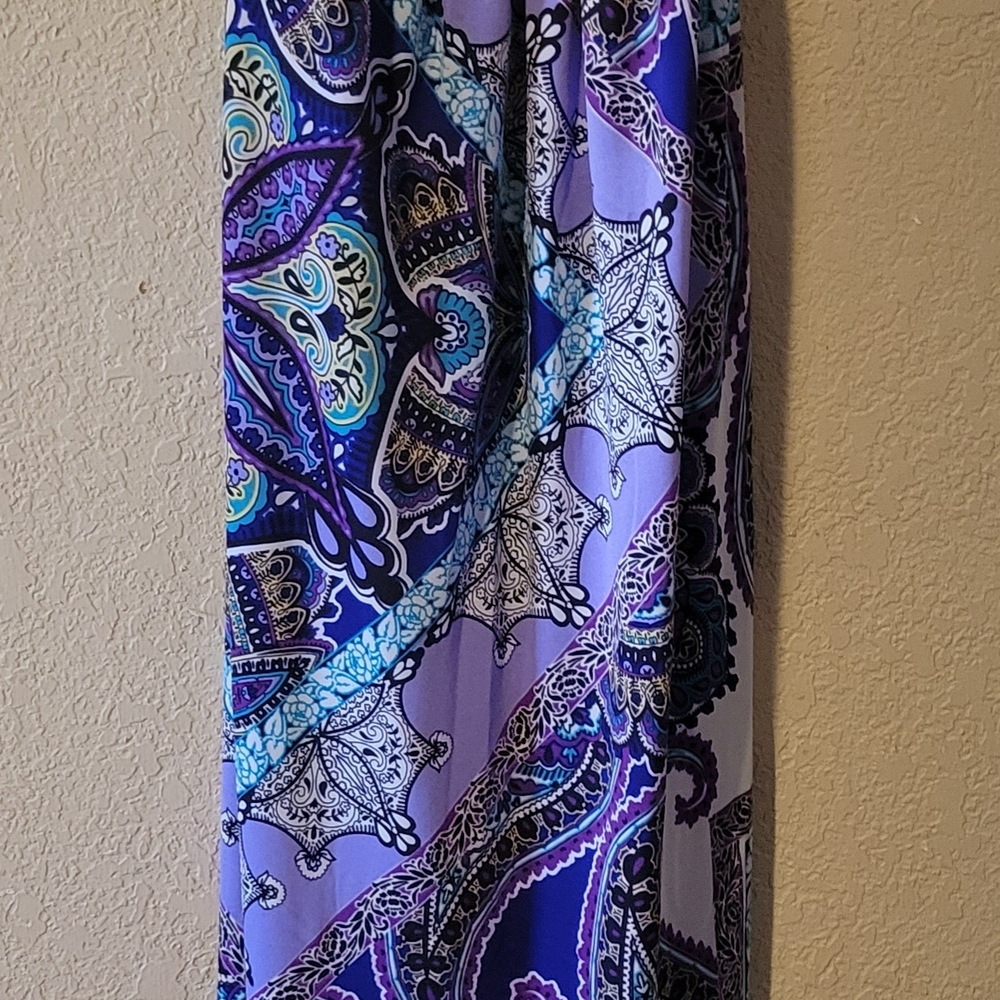 HeartSoul Purple and Black Patterned Dress